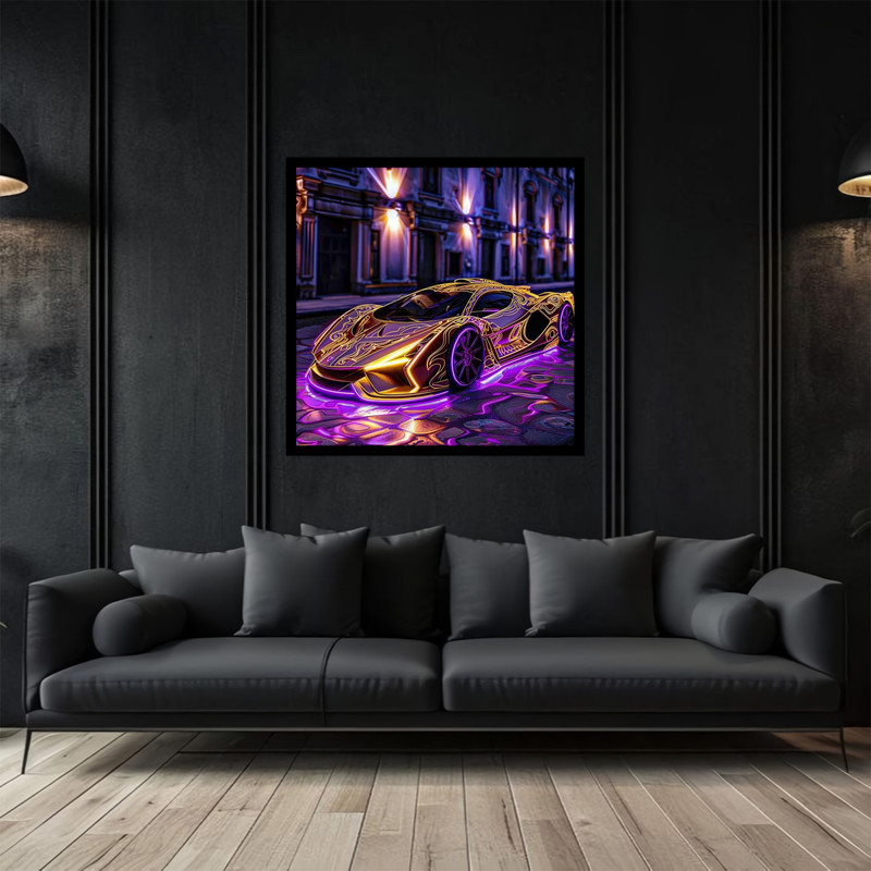 تابلو بکلیت طرح خودرو و ماشین مدرن مدل B-bu2740