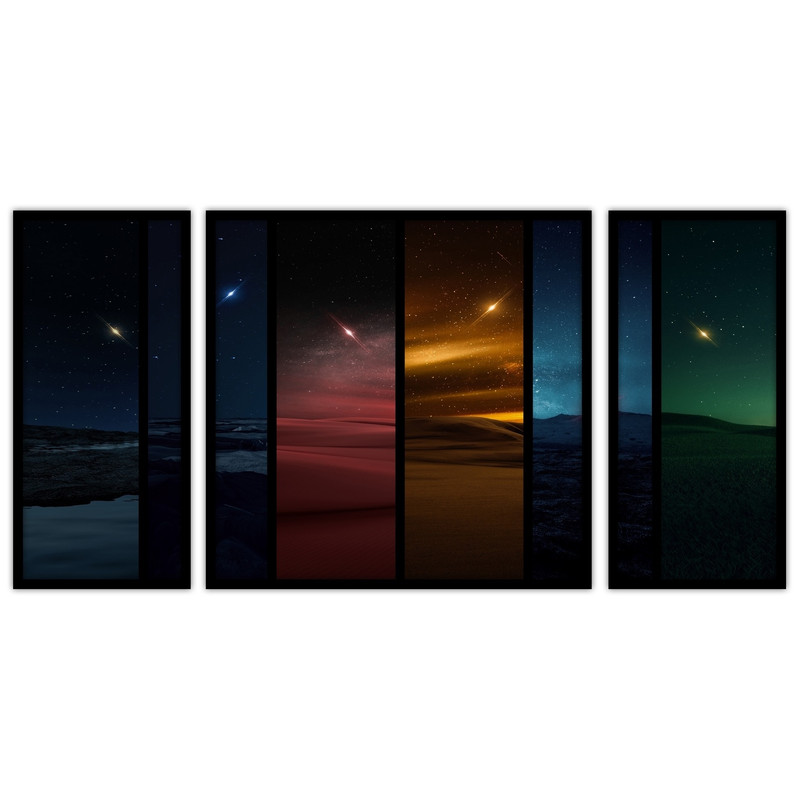 تابلو بکلیت طرح دکوراتیو و مدرن مدل B-bu3597 مجموعه 3 عددی