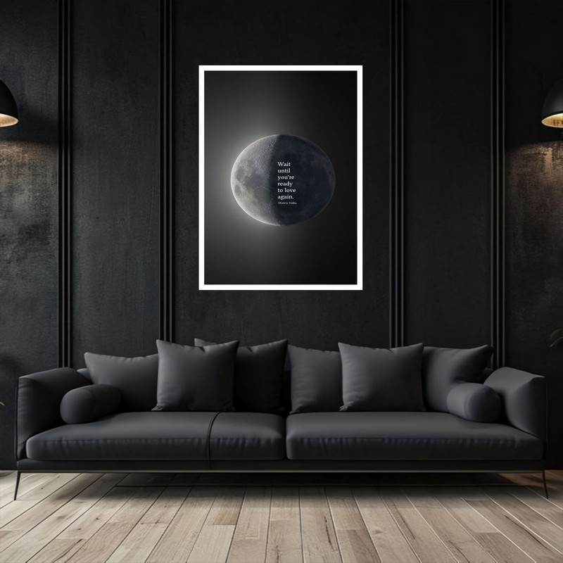 تابلو بکلیت طرح دکوری هنری و مدرن و متن جمله انگلیسی مدل W-bu5330