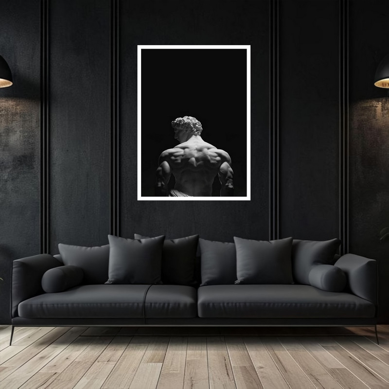 تابلو بکلیت طرح فانتزی تندیس و مجسمه قدیمی دکوری هنری و مدرن مدل W-bu5350