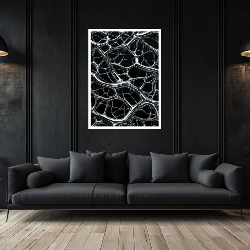 تابلو بکلیت طرح تجسمی شبکه بافتی دکوری هنری و مدرن مدل W-bu5370