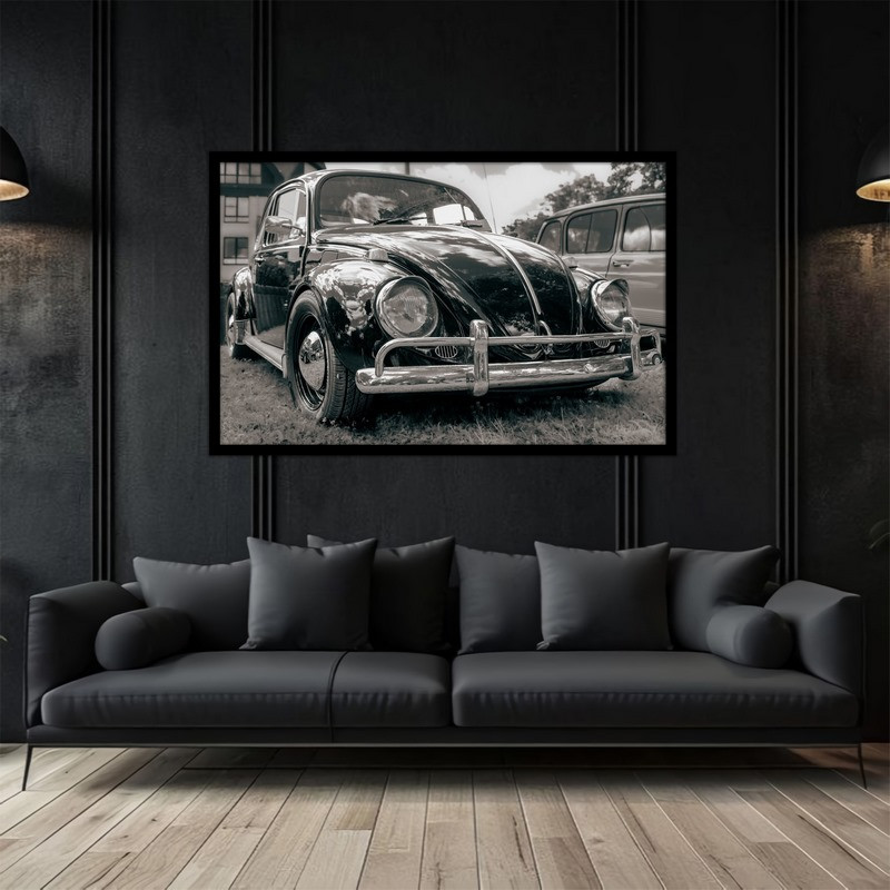 تابلو بکلیت طرح نوستالژیک و کلاسیک ماشین قدیمی فلوکس مدل B-bu5235