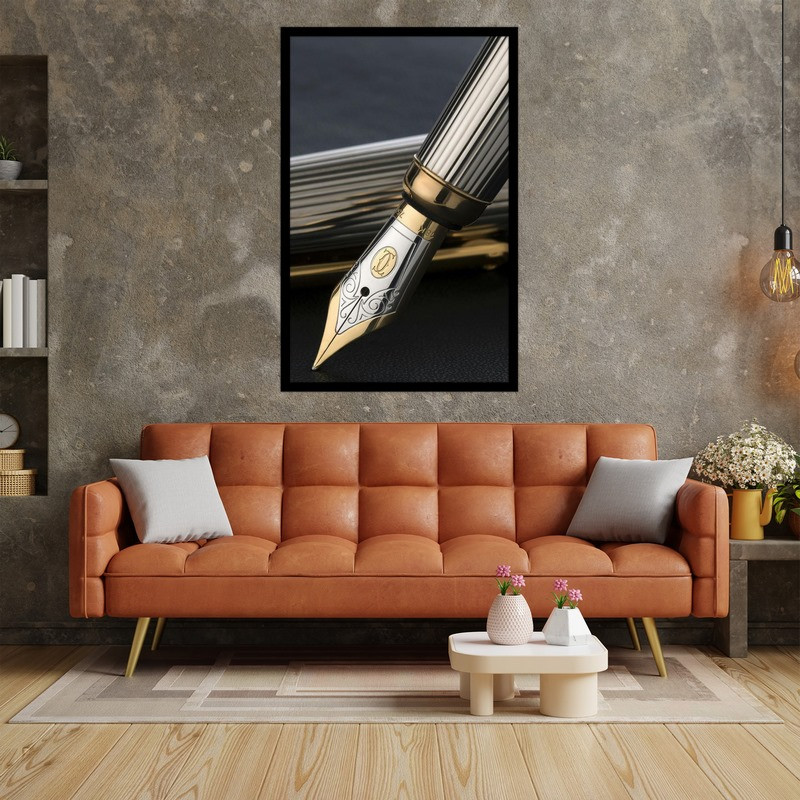 تابلو بکلیت طرح خوشنویس قلم و خودکار مدل B-bu5277