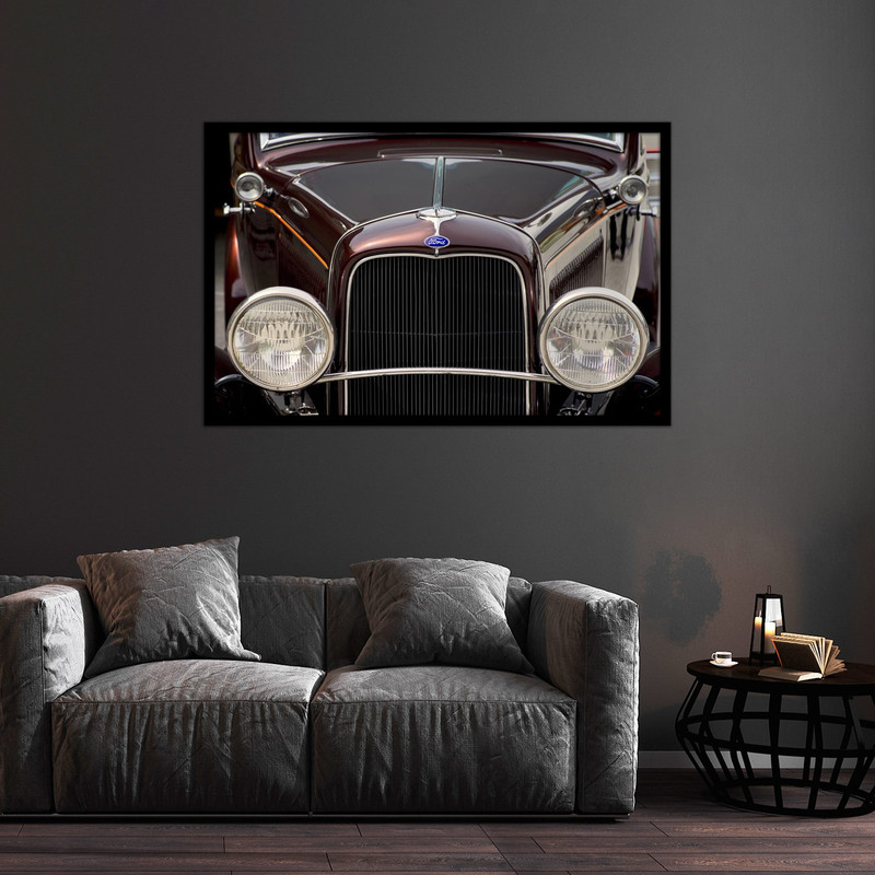 تابلو بکلیت طرح نوستالژی و کلاسیک ماشین قدیمی مدل B-bu2540