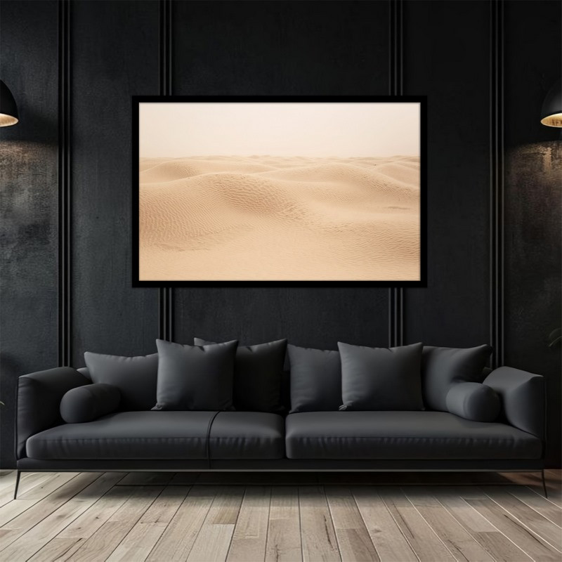 تابلو بکلیت طرح منظره تپه شنی  صحرا و کویر مدل B-bu5047