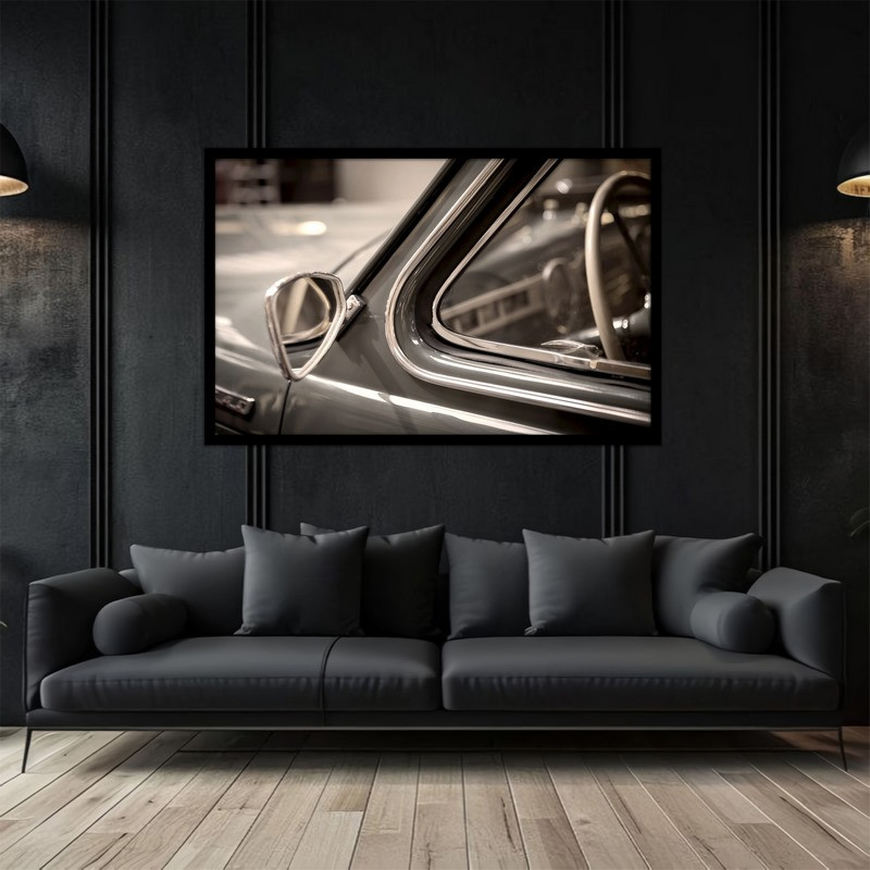 تابلو بکلیت طرح نوستالژیک ماشین قدیمی و کلاسیک مدل B-bu5080