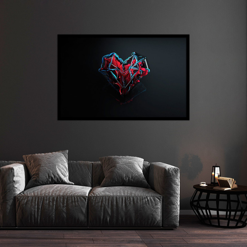 تابلو بکلیت طرح قلب  دکوراتیو و مدرن مدل B-bu2237