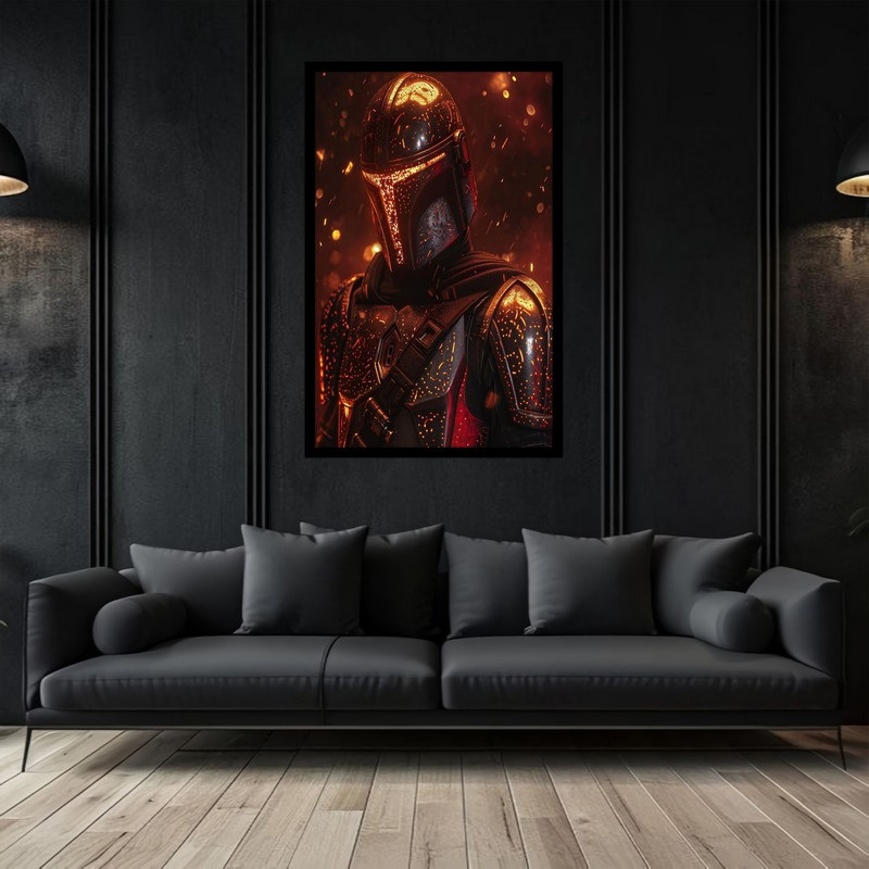 تابلو بکلیت طرح نقاشی و هنر دیجیتال شخصیت سینمایی جنگ ستارگان مدل B-bu2743