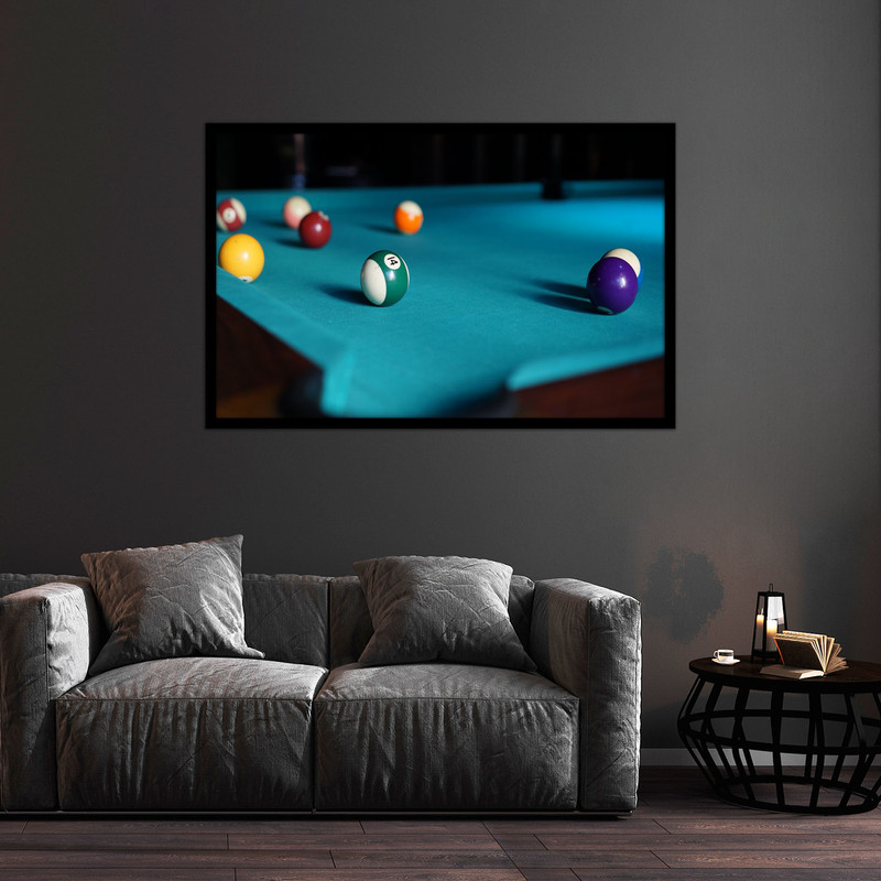 تابلو بکلیت طرح ورزشی بیلیارد مدل B-bu1109