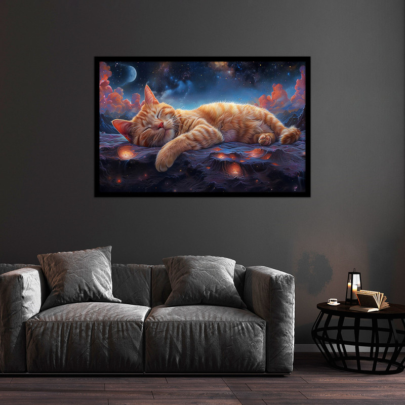 تابلو بکلیت طرح عکس هنری حیوانات گربه مدل B-bu1138