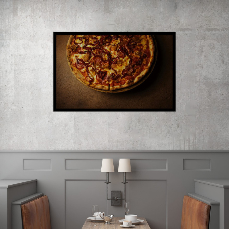 تابلو بکلیت طرح غذا و فست فود پیتزا مدل B-bu2591