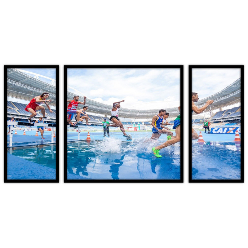 تابلو بکلیت طرح ورزشی دو و میدانی مدل B-bu3105 مجموعه 3 عددی