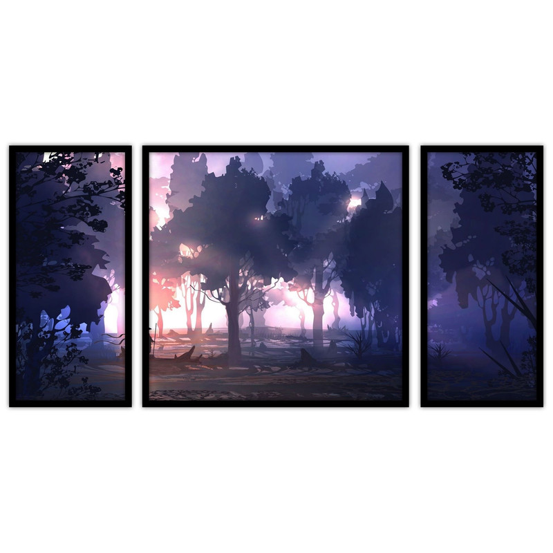 تابلو بکلیت طرح دکوراتیو و مدرن مدل B-bu3273 مجموعه 3 عددی