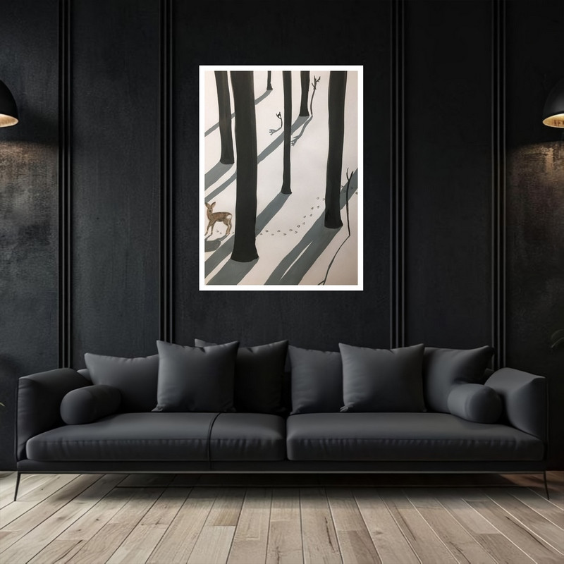 تابلو بکلیت طرح نقاشی مینیمال دکوری هنری و مدرن  مدل W-bu5410