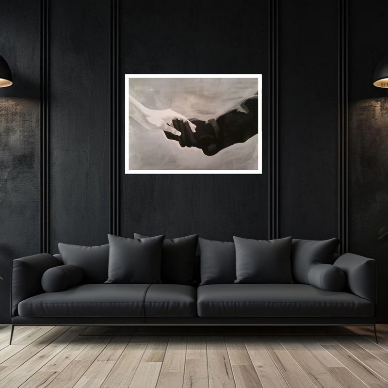 تابلو بکلیت طرح دکوری هنری و مدرن دوستی  مدل W-bu5424