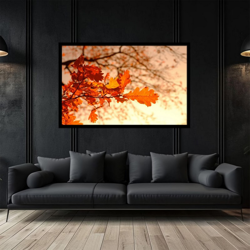 تابلو بکلیت طرح هنری و کلاسیک برگ درخت مدل B-bu5006