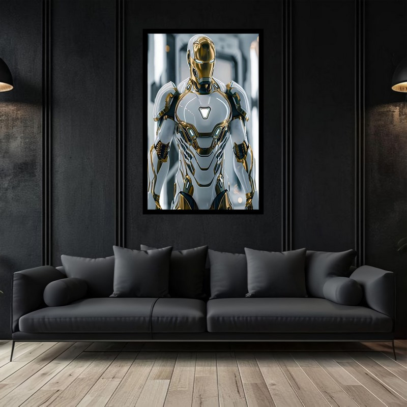 تابلو بکلیت طرح نقاشی و هنر دیجیتال شخصیت سینمایی مرد اهنین مدل B-bu2878