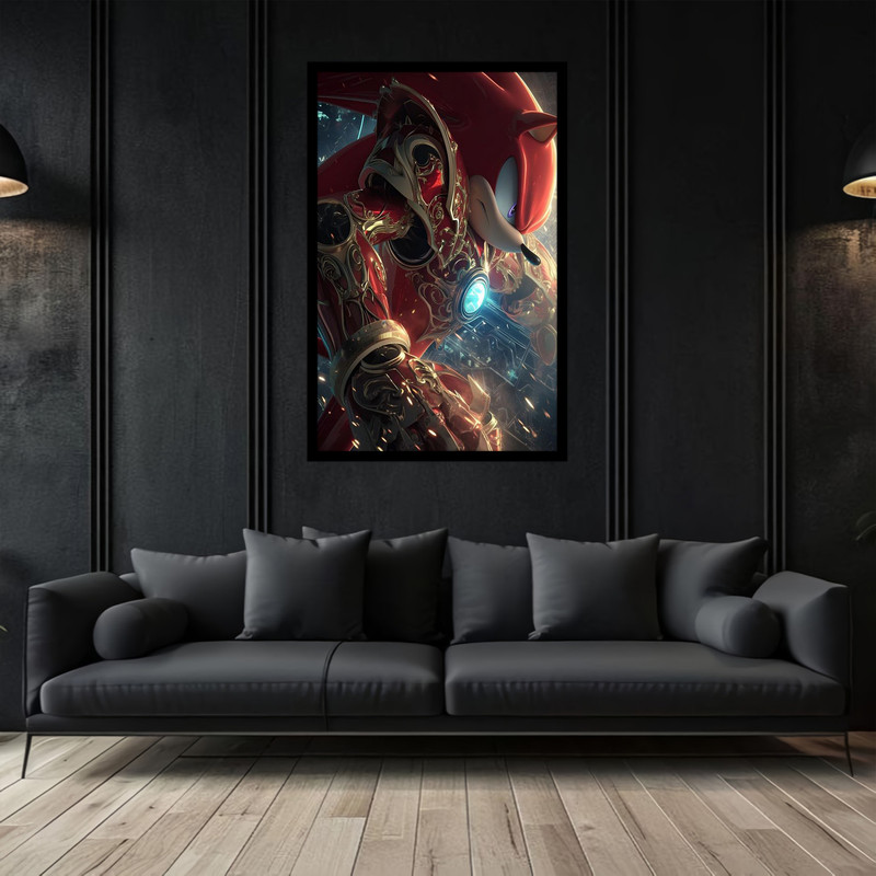 تابلو بکلیت طرح هنر دیجیتال شخصیت انیمیشنی سونیک مدل B-bu2933