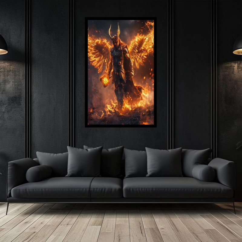 تابلو بکلیت طرح نقاشی و هنر دیجیتال شخصیت سینمایی ثور  thor مدل B-bu2739