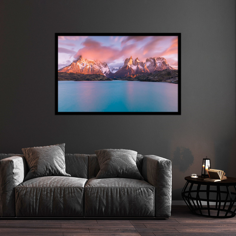 تابلو بکلیت طرح منظره طبیعت و کوه  مدل B-bu1269