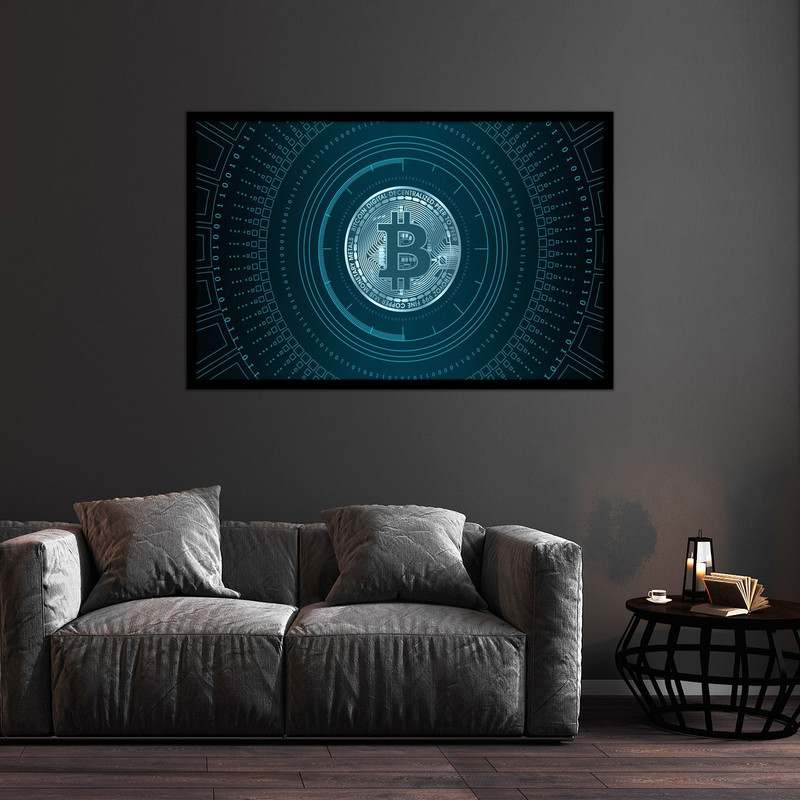 تابلو بکلیت طرح ارز دیجیتال بیت کوین مدل B-bu2010