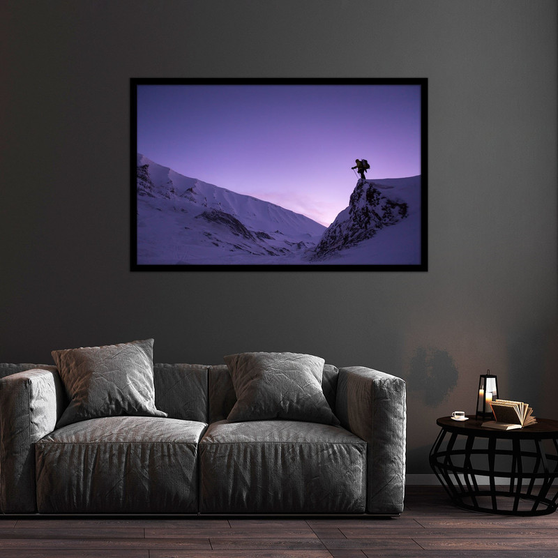 تابلو بکلیت طرح کوه و کوهنورد مدل B-bu1459