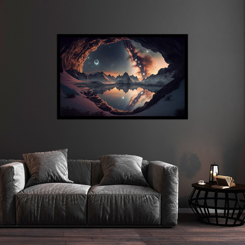 تابلو بکلیت طرح عکس هنری منظره طبیعی مدل B-bu1403