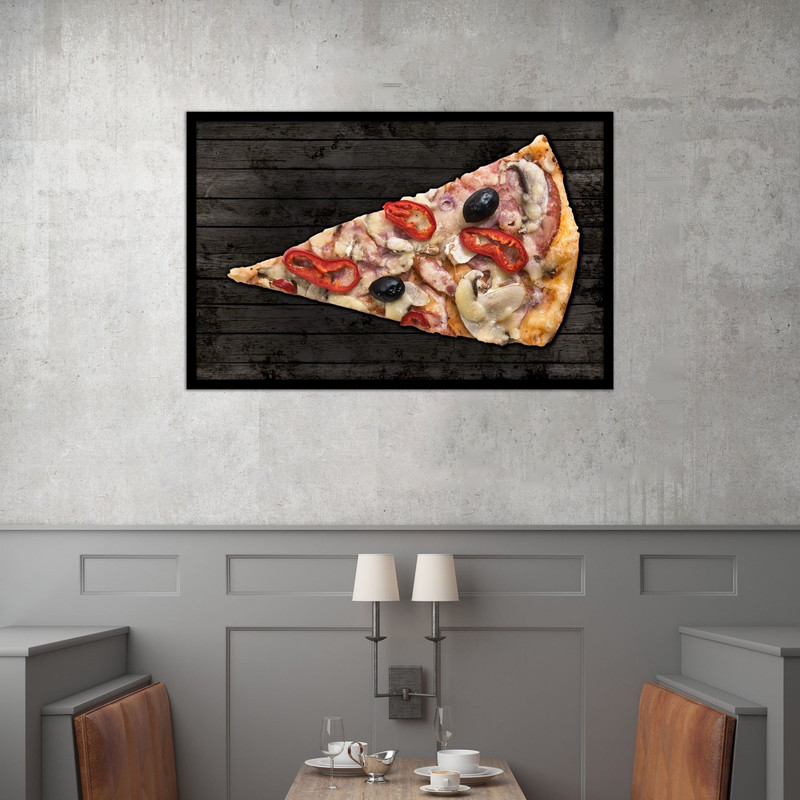 تابلو بکلیت طرح غذا فست فود پیتزا مدل B-bu1423