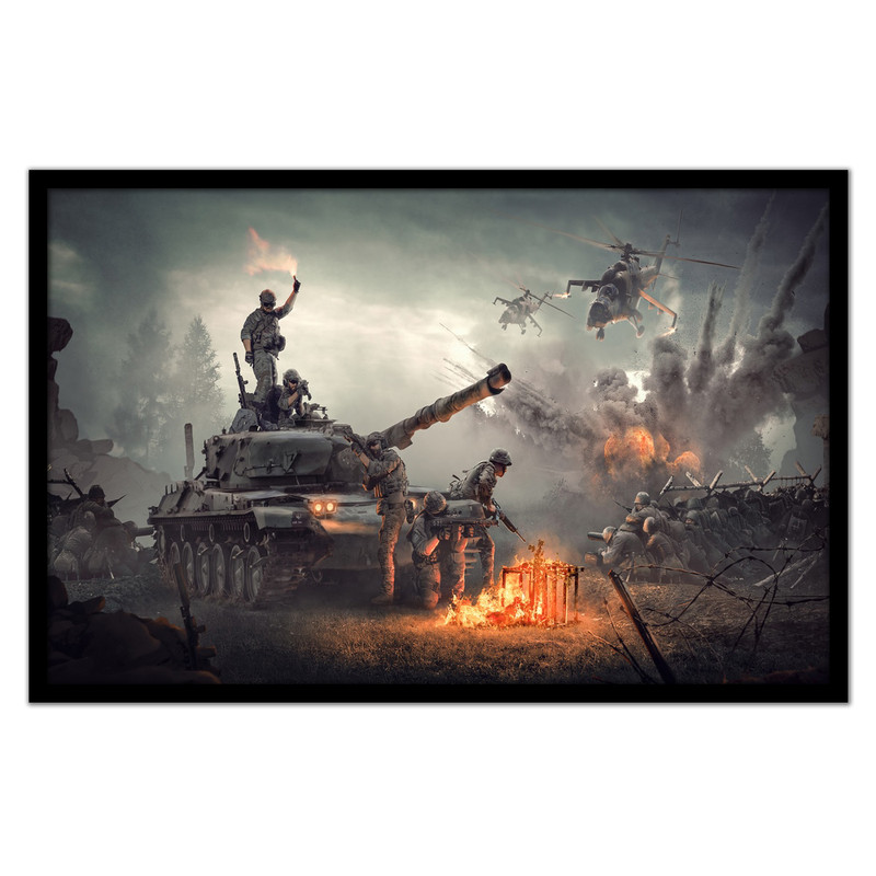 تابلو نوری بکلیت طرح گیمینگ و جنگ مدل  B-bu2003