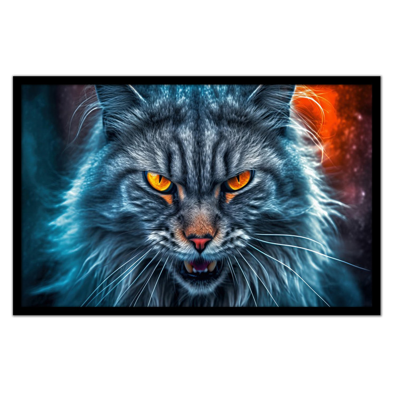 تابلو نوری بکلیت طرح دکوراتیو گربه مدل B-bu1066