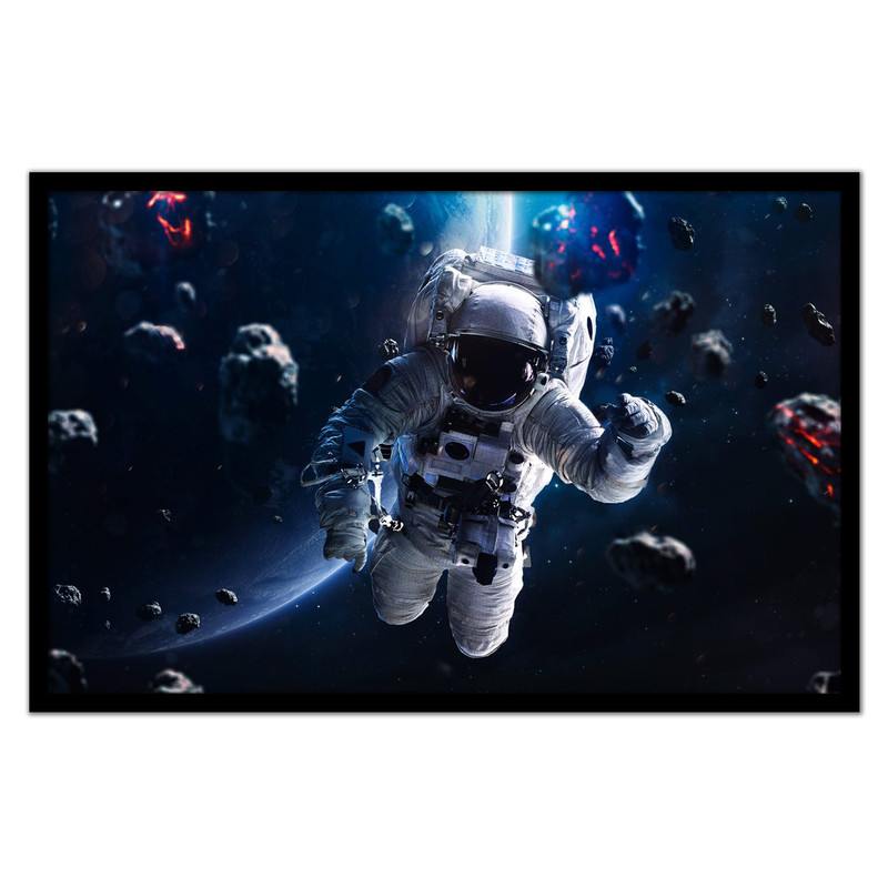 تابلو نوری بکلیت طرح فضانورد و کهکشان مدل B-bu1080