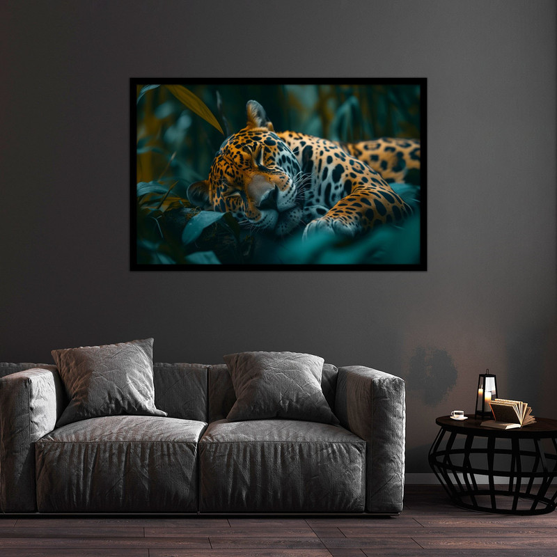 تابلو بکلیت طرح تصاویر هنری حیوانات ببر مدل B-bu1255