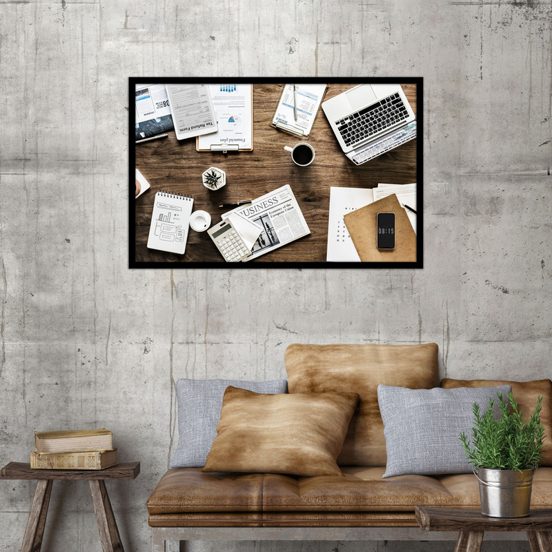 تابلو بکلیت طرح اداری و فنجان قهوه مدل B-bu1025