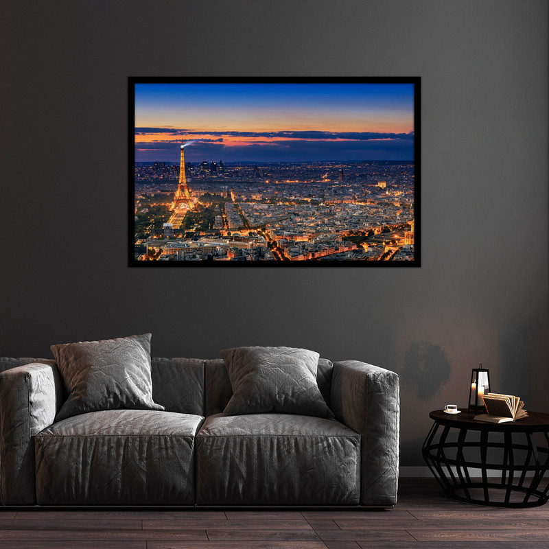 تابلو بکلیت طرح منظره شهری پاریس و برج ایفل مدل B-bu1180