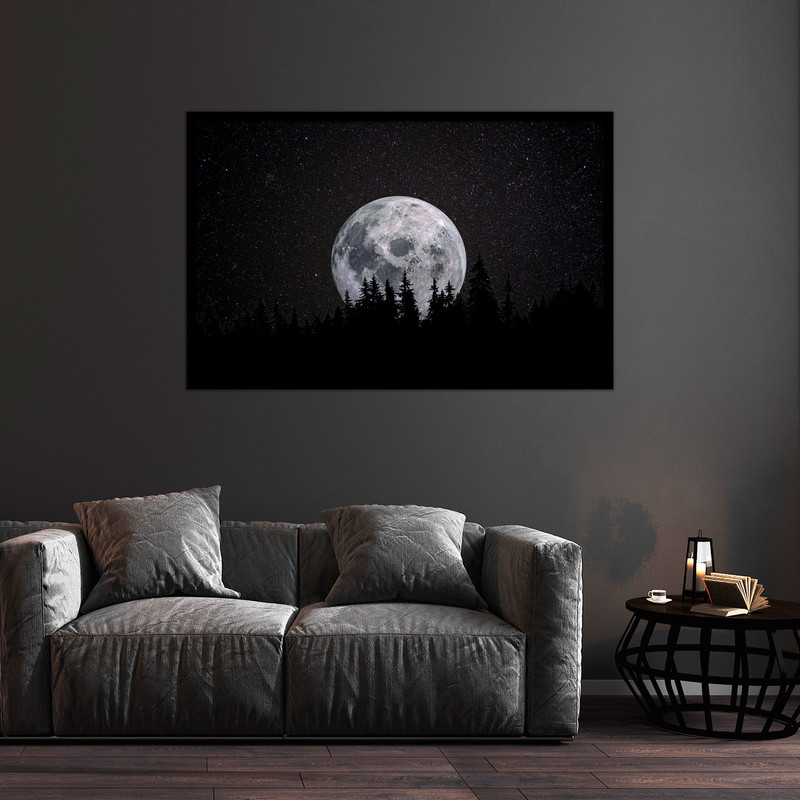 تابلو بکلیت طرح هنری آسمان و ماه  مدل B-bu1224