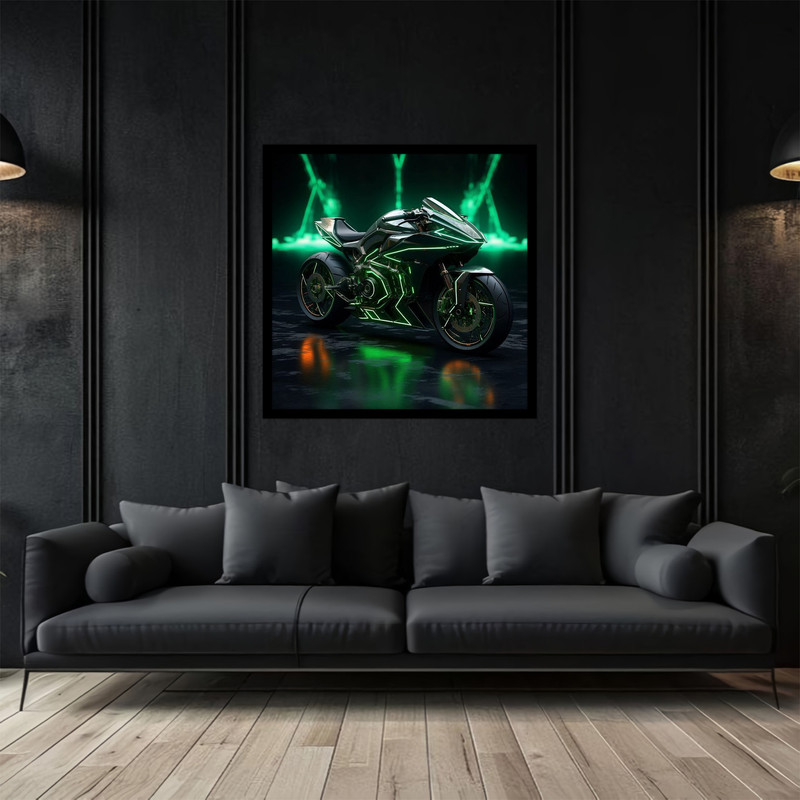 تابلو بکلیت طرح موتورسیکلت مدرن مسابقه ای مدل B-bu2760