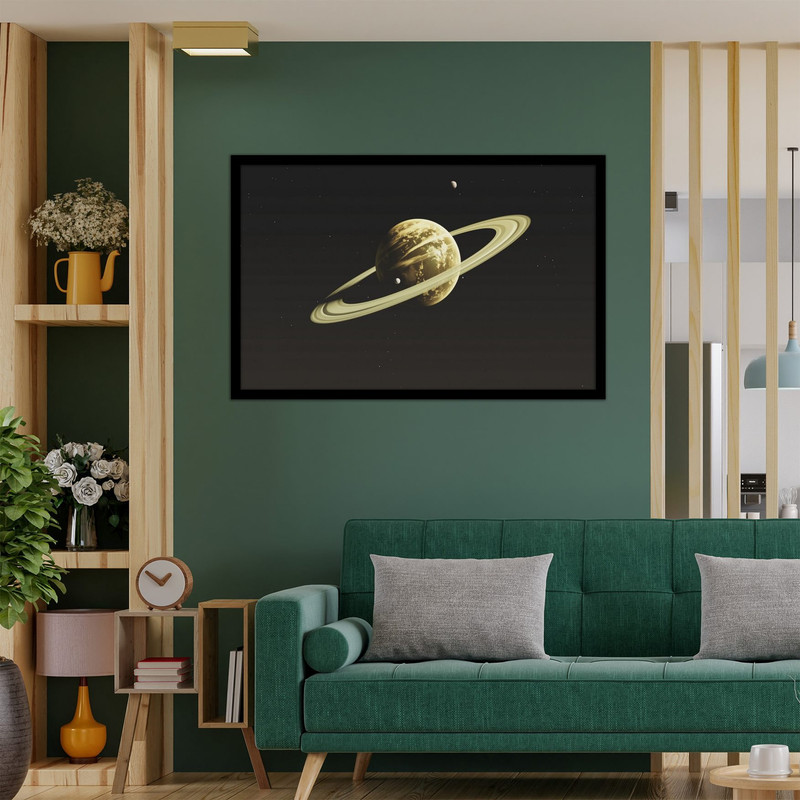 تابلو  نوری بکلیت طرح فضا و کهکشان سیاره زحل مدل B-bu2667