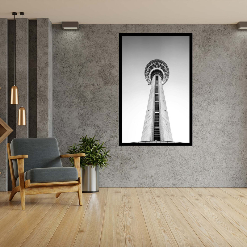 تابلو  نوری بکلیت طرح منظره شهری تهران برج میلاد مدل B-bu2642