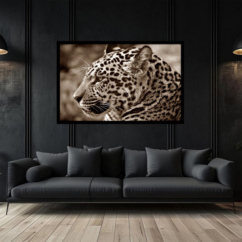 تابلو بکلیت طرح دکوراتیو حیوانات یوزپلنگ مدل  B-bu2948