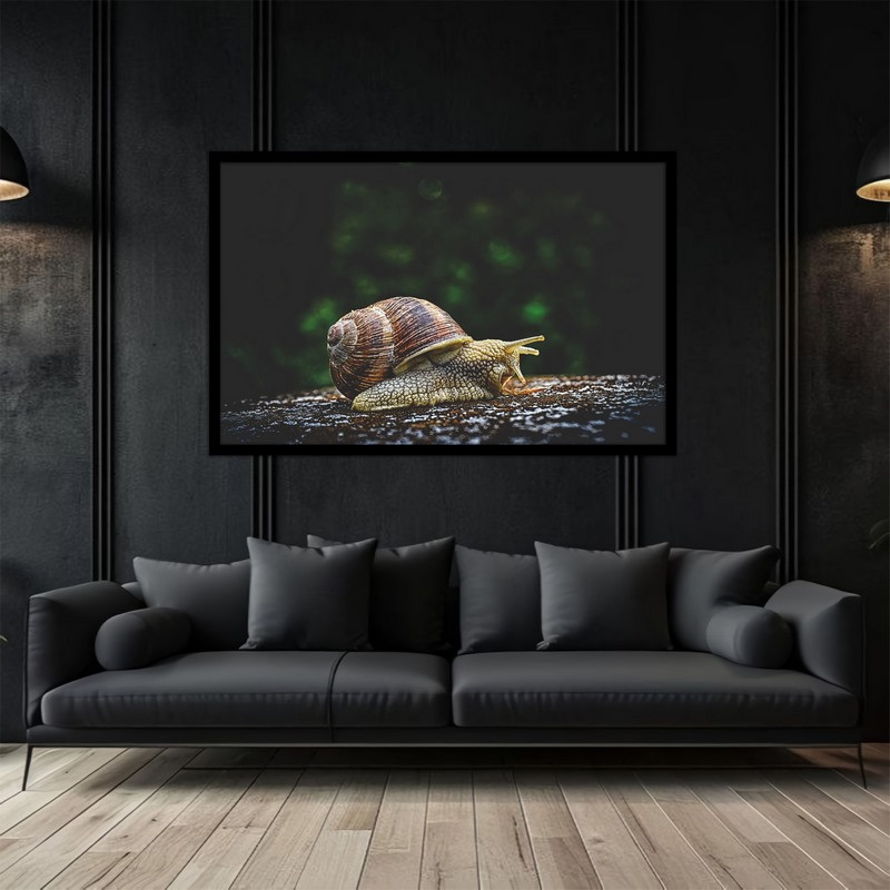 تابلو بکلیت طرح دکوراتیو حیوانات حلزون مدل  B-bu2968