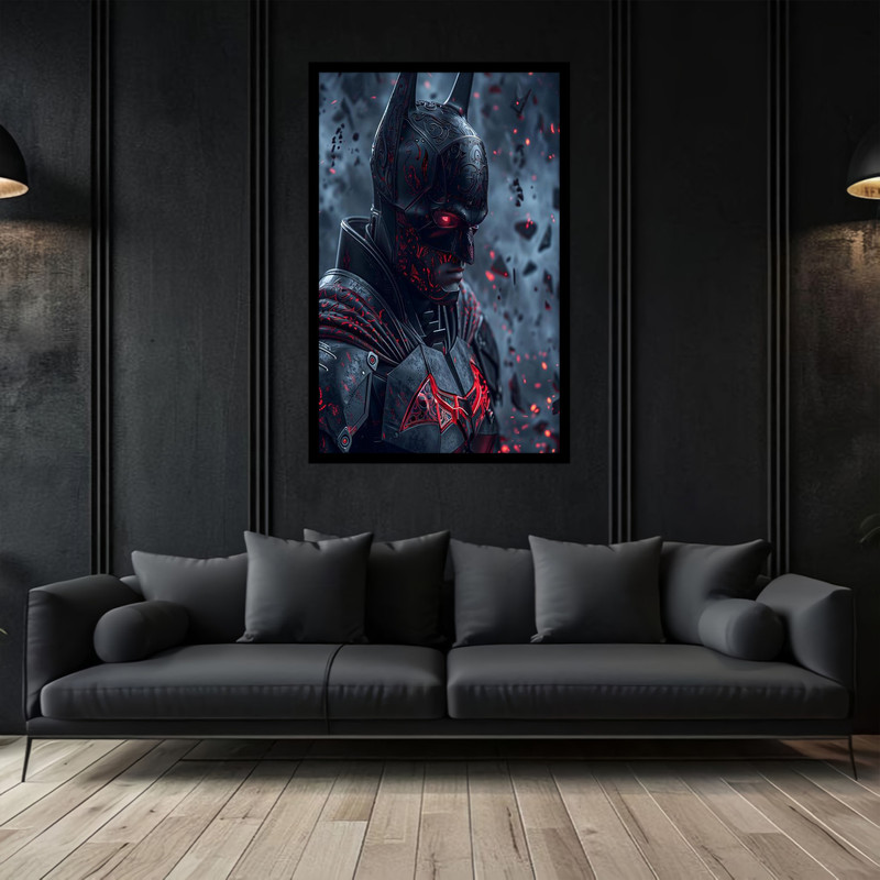 تابلو بکلیت طرح نقاشی و هنر دیجیتال شخصیت سینمایی بتمن مدل B-bu2937