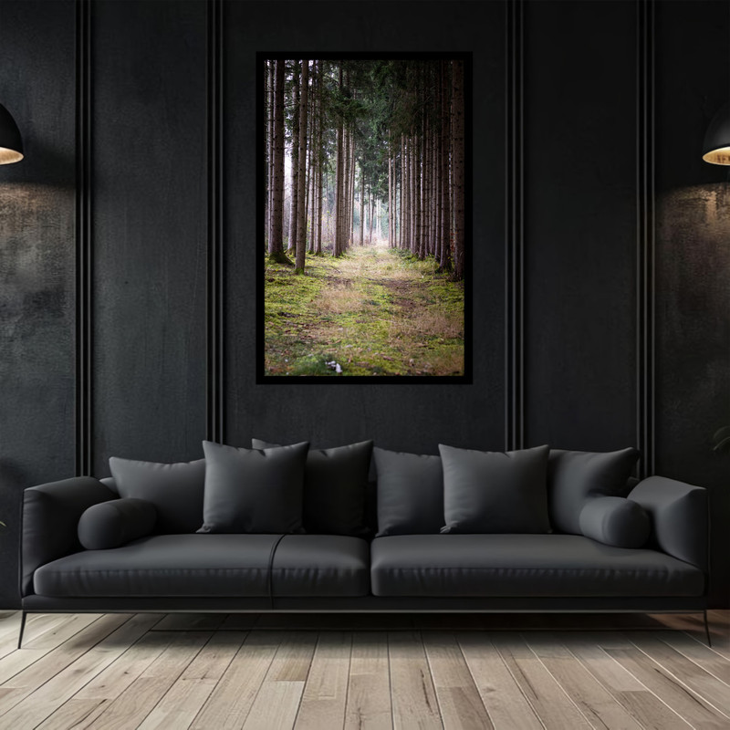 تابلو بکلیت طرح منظره طبیعت و جنگل  مدل B-bu2951