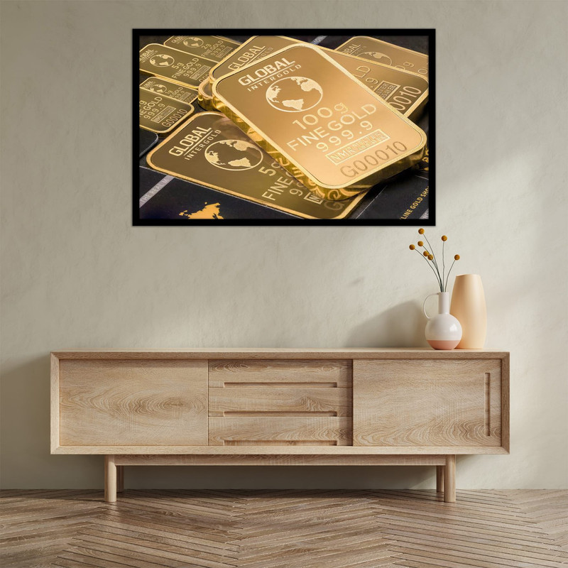 تابلو بکلیت طرح شمش طلا مدل B-bu2718