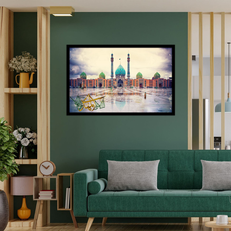 تابلو  نوری بکلیت طرح مذهبی مسجد مقدس جمکران مدل B-bu2495