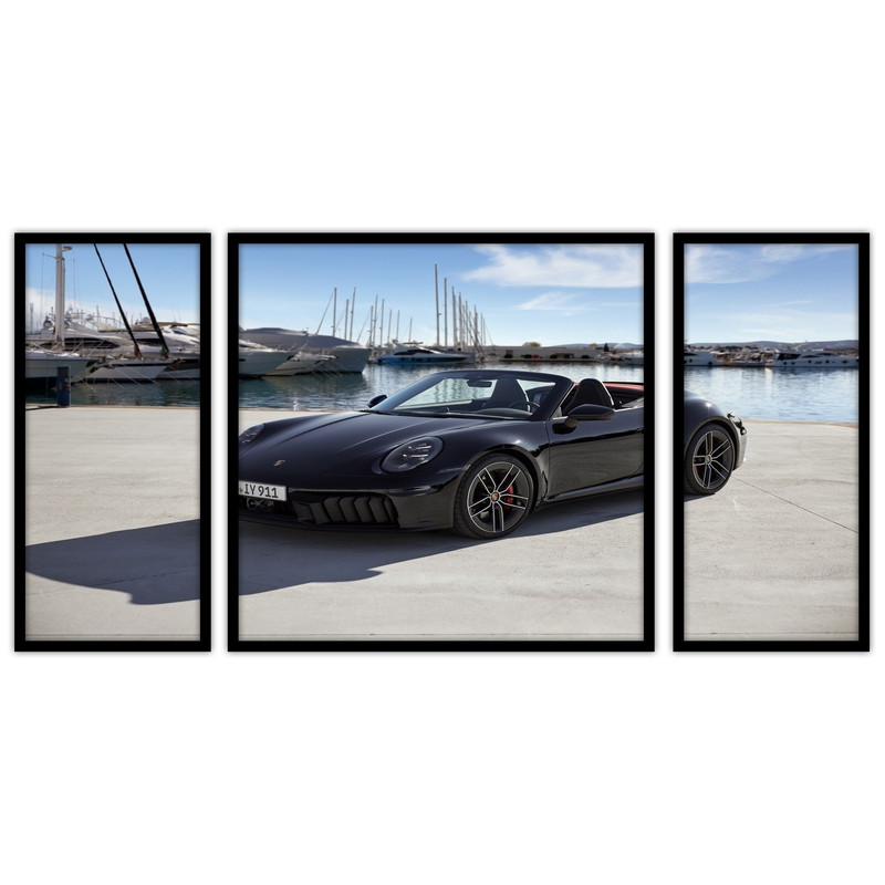 تابلو بکلیت طرح  ماشین لوکس مدل B-bu3370 مجموعه 3 عددی