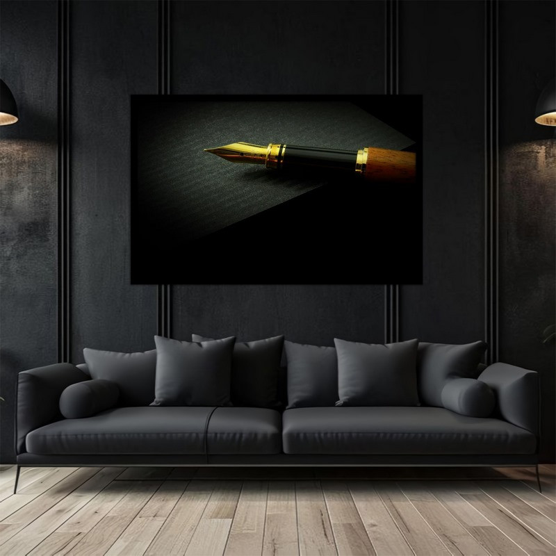 تابلو بکلیت طرح خوشنویس قلم و خودکار مدل B-bu5281