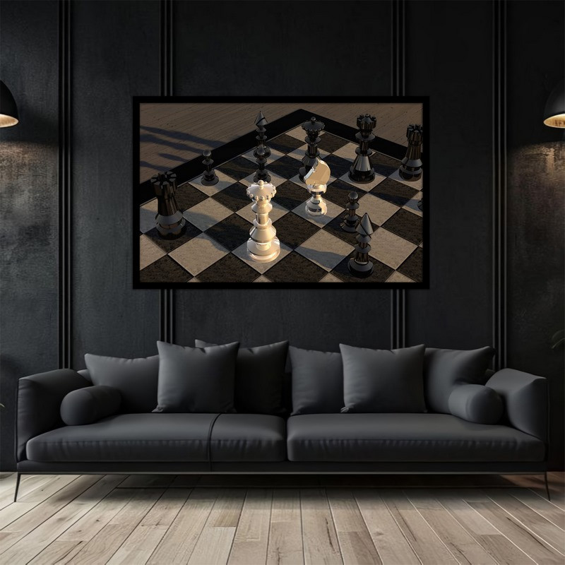 تابلو بکلیت طرح مهره شطرنج مدل B-bu5031