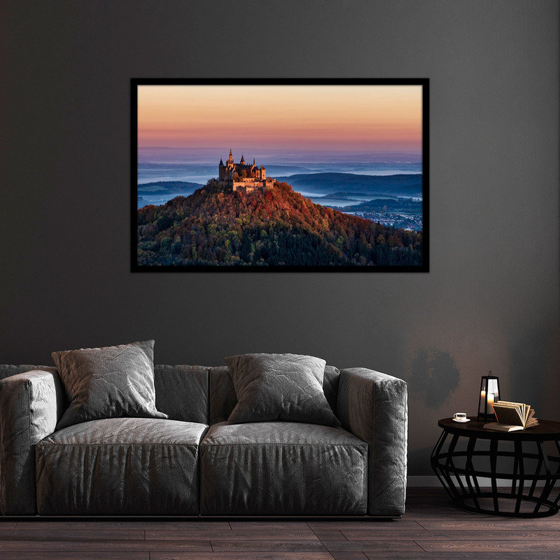 تابلو بکلیت طرح طبیعت و قلعه مدل B-bu1247