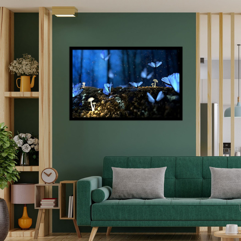 تابلو  نوری بکلیت طرح هنری و مدرن پروانه مدل B-bu2589