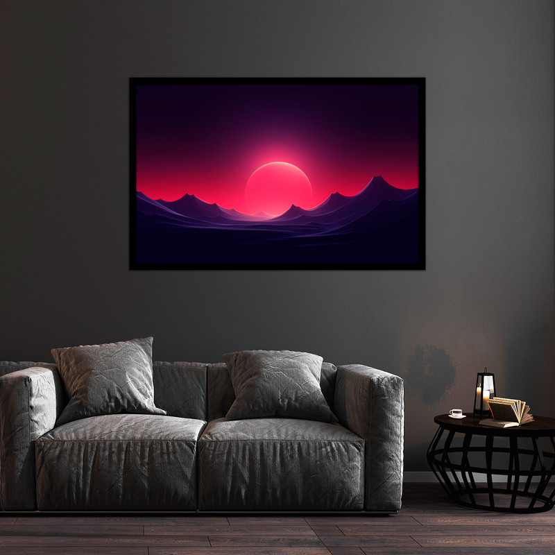 تابلو بکلیت طرح منظره طبیعت مدل B-bu1226